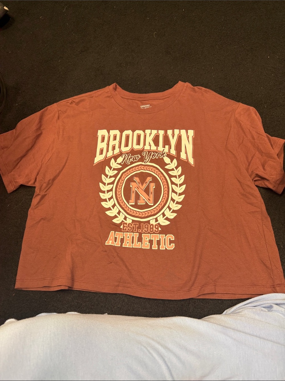 Brooklyn Athletic Graphic Tee - Rust Red